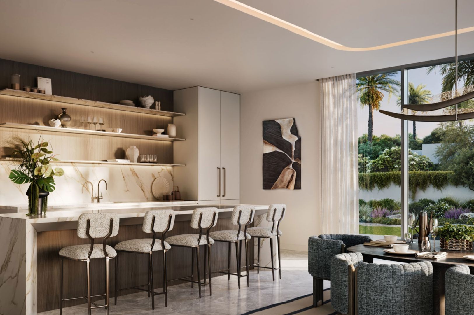 Oasis 2 Kitchen in luxury villa Mareva 2 The Oasis