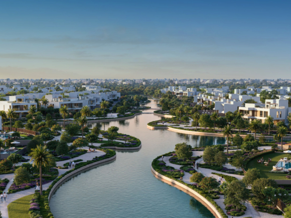 Modern luxury villa view at Mareva 2 The Oasis in Dubai.