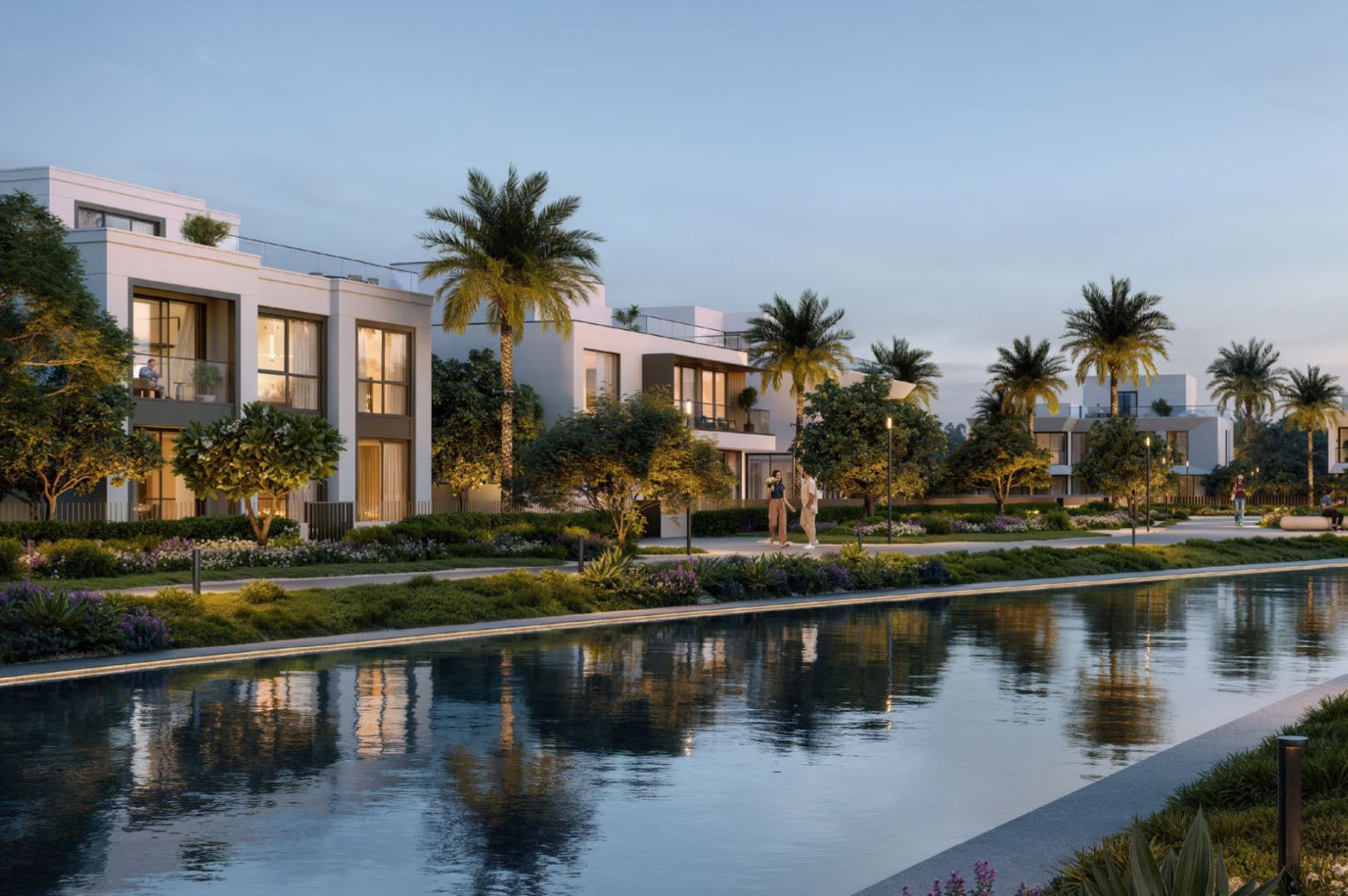 Oasis 8 Swimmable crystal lagoon and waterways at The Oasis community.